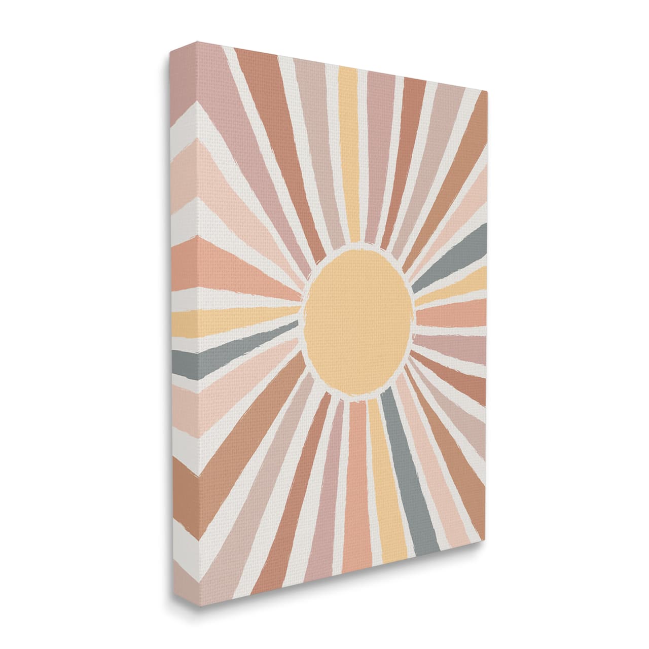 Stupell Industries Southwestern Desert Sun Striped Pattern Rays Canvas Wall Art